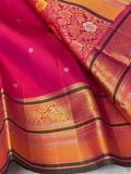 Malavika , Pongal Festival Special Yellow and Red Combination Pure Kanjeevaram Silk Saree for Women -SACHI001YR (Copy)