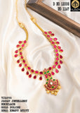 Nagavalli , elegant Gold Finish Kemp Necklace for Women -LR001KN