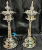 Pair of 2 , German Silver washable Trishanku design Deepam-SGTTD001