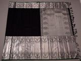 BLACK  BRIDAL PURE KANJEEVARAM SILK SAREE FOR WOMEN- 0220548