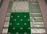 GREEN BRIDAL PURE KANJEEVARAM SILK SAREE FOR WOMEN- 0220550