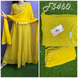 F kurtis Premium collection Yellow Kurti with Dupatta -FOFYKW001