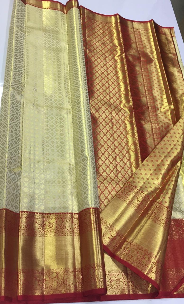 Bridal Saree Knee Length Concept Color Double Color – Iraivi - Wedding and  Party wear