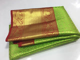 NEW BRIDAL KANJIVARAM PURE SILK HANDLOOM KORVAI DESIGNER SILK SAREE FOR WOMEN -PDS0222925