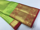 NEW BRIDAL KANJIVARAM PURE SILK HANDLOOM KORVAI DESIGNER SILK SAREE FOR WOMEN -PDS0222925