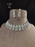 KIARA ,AMERICAN DIAMOND NECKLACE SET FOR WOMEN -MOANSW001