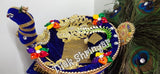 Beautiful  Peacock Singhasan with Heavy Bead work-RRPS001