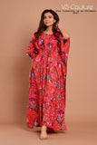 V5 COUTURE NEW SUMMER LAUNCH PRINTED COTTON KAFTAN FOR WOMEN -KFVG5001R