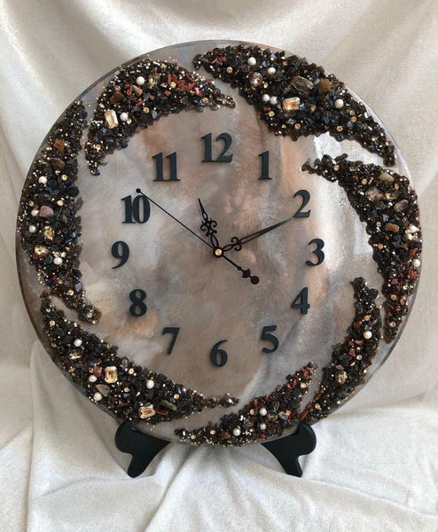Buy Large Wall Clock, Teal Wall Clock, Bedroom Wall Art Over the Bed, Geode Resin  Art Clock, Unique Epoxy Resin Clock, Resin Clocks for Wall Online in India  - Etsy