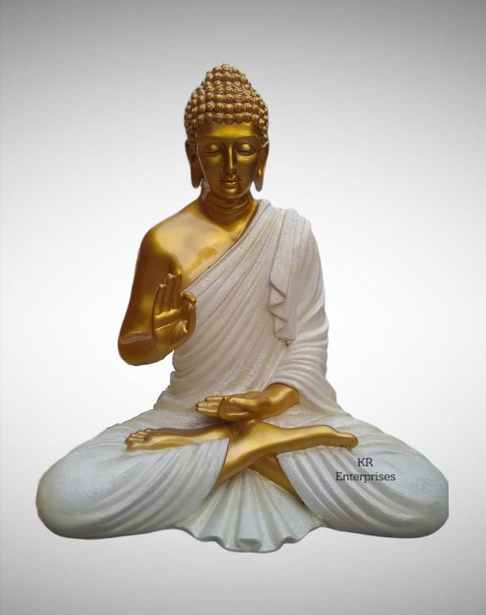 GOLDEN BUDDHA, Big Buddha Statues -Meditation (Ashirwad Mudra)-RKBS001 ...