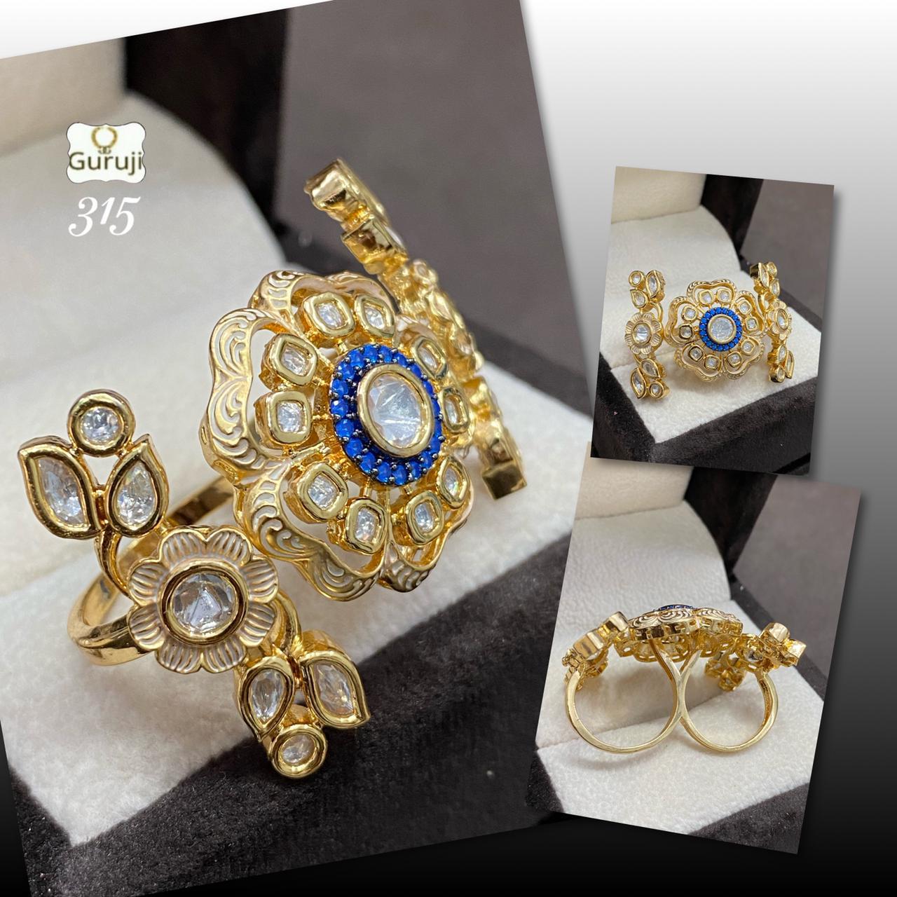 Grand Kundan Ring – Andaaz Jewelers