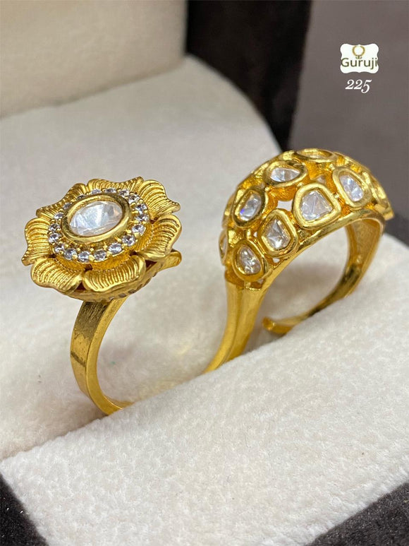 Double ring design - South India Jewels