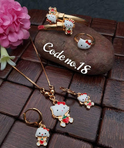 RED KITTY , JEWELLERY COMBO FOR LITTLE PRINCESS-RJCJ001RK