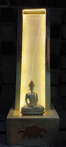 3 FEET  FIBRE  DYANA BUDDHA CASCADE FOUNTAIN  -RKBF001