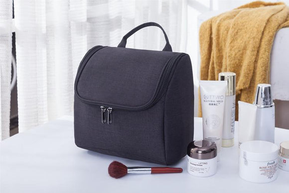 Oxford Portable Women Makeup Bag Organizer For Handbag Polyester Travel Cosmetic Bag For Make Up Men Toiletry Kit Zipper Pouch-SAFFPB001