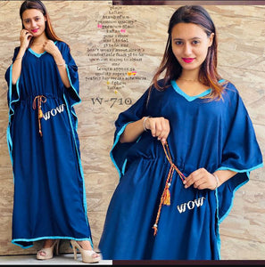 Wow®️ PLAIN KAFTAN FOR WOMEN-MAWPK001IB