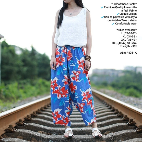 Buy Rooted White Printed Trousers for Women Online @ Tata CLiQ