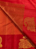 KANCHIPURAM PURE SILK HANDLOOM SAREE WITH 1 GRAM PURE GOLD  ZARI -PDSKSS001A