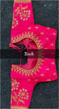 PINK BRIDAL SOFT SILK SAREE WITH DESIGNER BLOUSE-ROYALS001