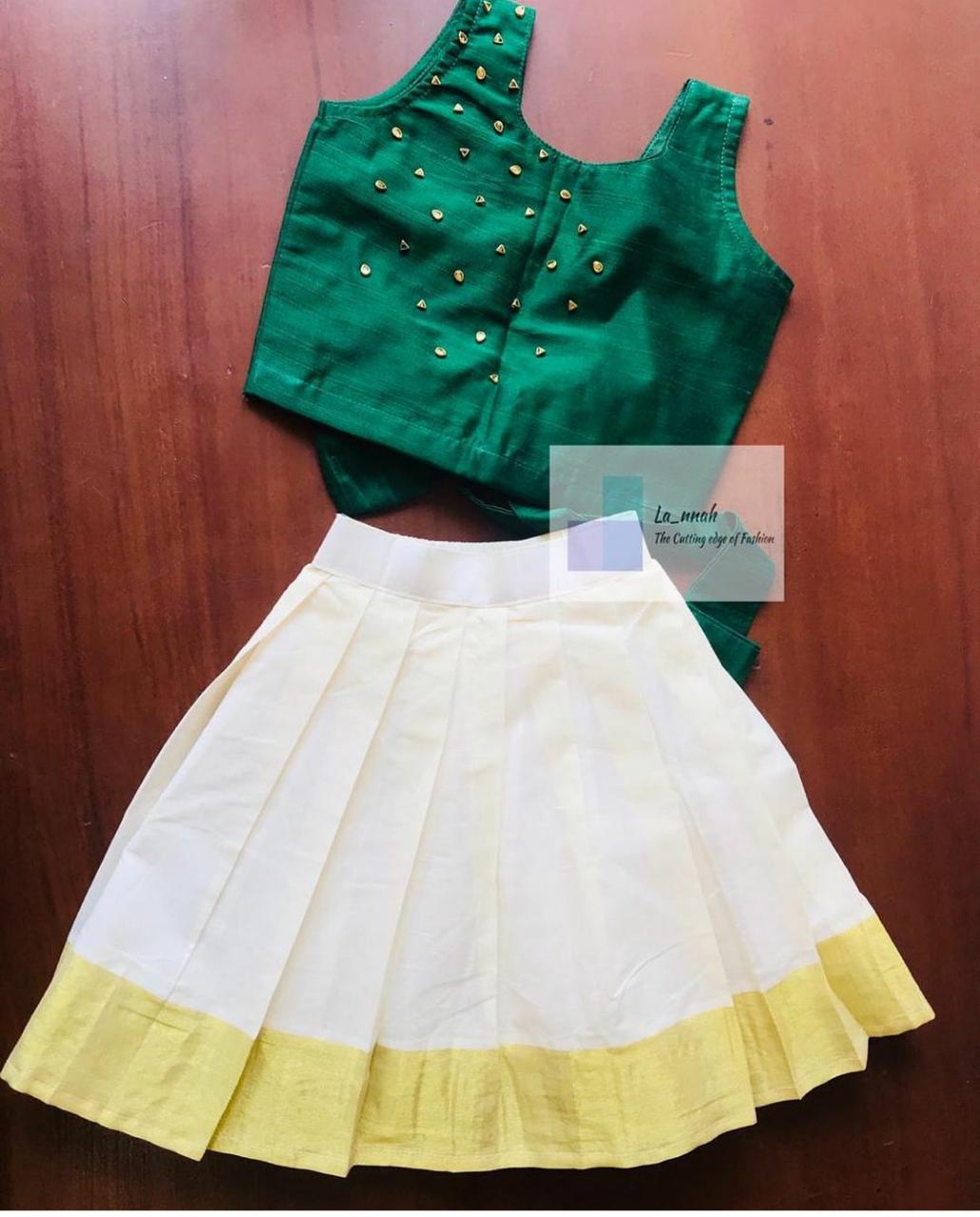Kerala style dress /kids Onam dress /kids fancy dress/ - YouTube