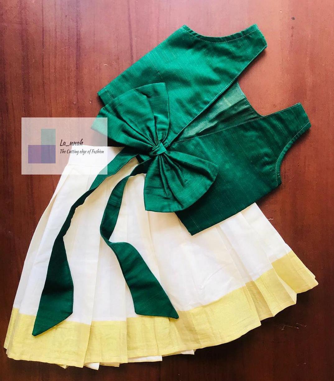 Crepe Blend kerala style kids dress, Age Group: 1-2 Years at Rs 549 in  Talipparamba