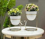 SET OF 2 , PLANTER FOR YOUR  INDOOR GARDEN -SKDPS001