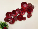 EXCLUSIVE RED METAL WALL DECOR -SKDRMWD001