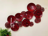 EXCLUSIVE RED METAL WALL DECOR -SKDRMWD001