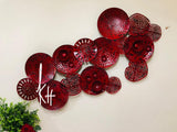 EXCLUSIVE RED METAL WALL DECOR -SKDRMWD001