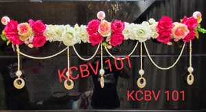 PINK AND WHITE COMBINATION  FLORAL  BANDANWAR / THORAN OR DOOR DECORATION FOR THIS DIWALI-ANUBDD001PW