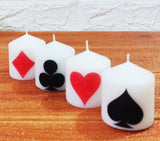 SET OF 4, POKER CANDLES-ANUBPC001