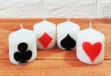 SET OF 4, POKER CANDLES-ANUBPC001