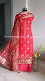 Beautiful organza banarasi Salwar Suit material for women -GANNSSM001