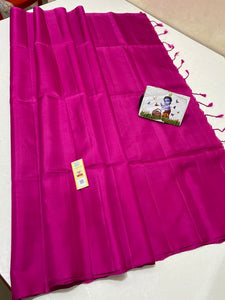 MAGENTA  PINK PURE KANJIPURAM SILK SAREE FOR WOMEN -PDSKSS001MP