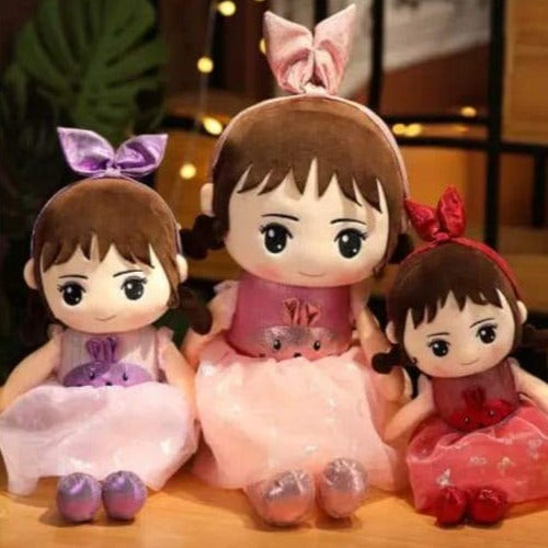 FGRSD Cartoon Girl Plush Doll Soft Stuffed Character /Plush Toys Girl –