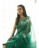 KAJOL INSPIRED BLUE BOOLYWOOD REPLICA SAREE FOR WOMEN -FOFBR001K