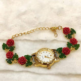 RED CORAL AND JADE WATCH FOR WOMEN -MOECJW001