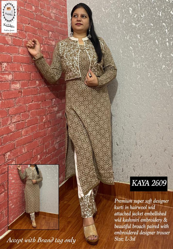 Designer kurti with trouser  FemaleAddacom
