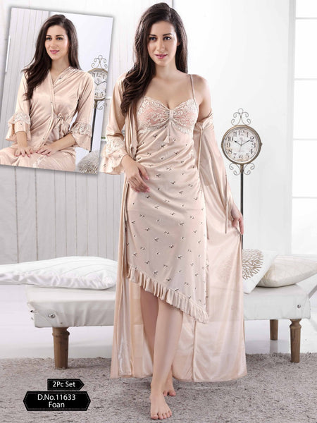 Silk Night Suit at Rs 320/piece | Ladies Night Dress in Delhi | ID:  11609126688