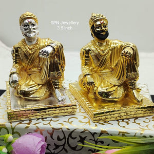 GOLD PLATED SHIVAJI MAHARAJ MURTI -KARTIK001SM