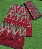 KANAKAVALLI , TRADITIONAL AUTHENTIC ORIGINAL IKAT SILK SAREE FOR WOMEN -IKAT001K