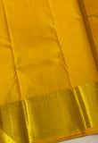 PADMINI , GOLDEN YELLOW  SHADE KANJIVARAM PURE SILK HANDLOOM WITH 2 GRAM GOD ZARI SAREE FOR WOMEN -PDS001GY