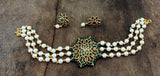 MAHALAKSHMI, KEMP PEARL CHOKER SET FOR WOMEN -ART001PC