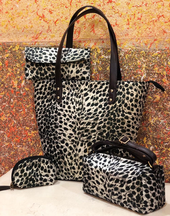 Women Corduroy Shoulder Bags Canvas Lining Leopard Design Eco Cotton Cloth  Handbag Cute Books Tote Handy Shopping Bag For Ladies - AliExpress