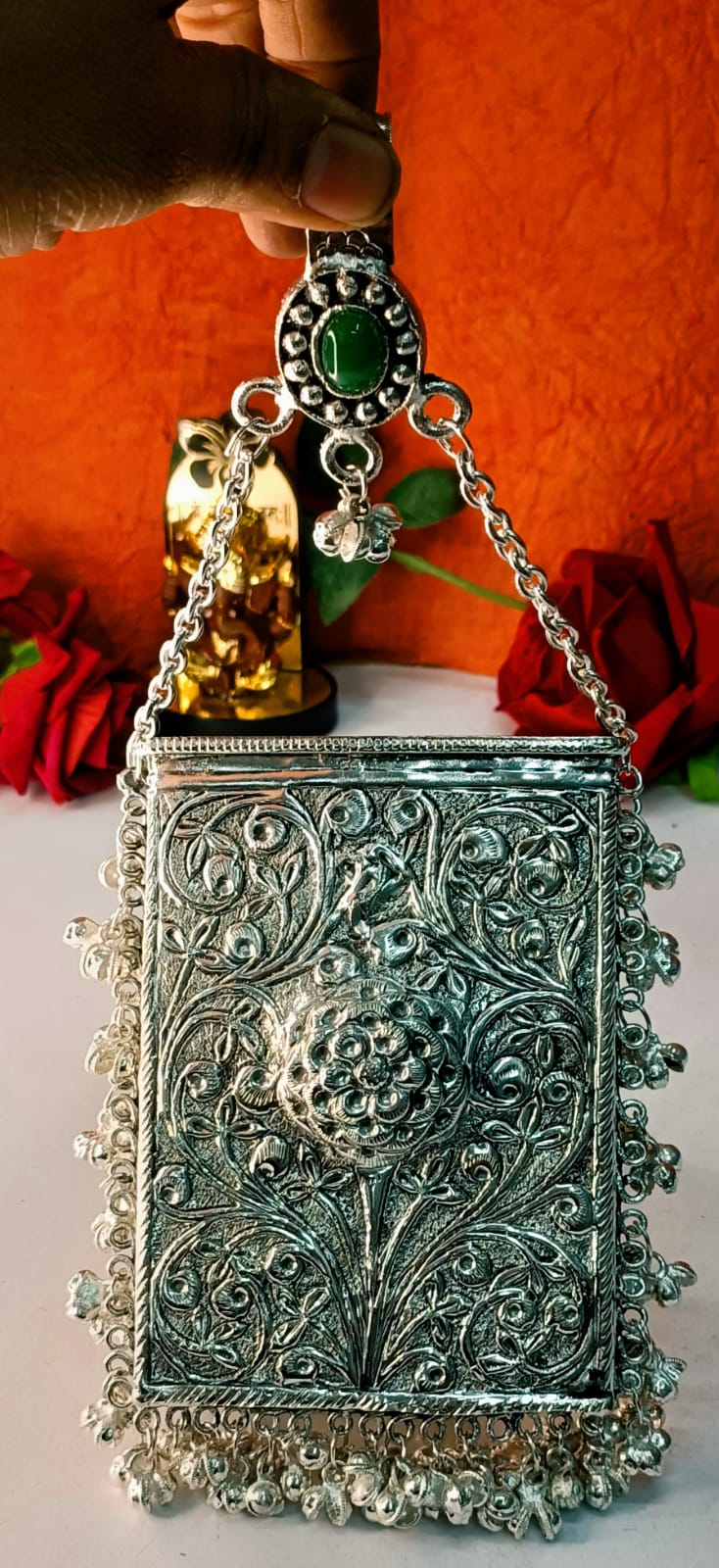 Tickles Fancy Flower Design Cloth Mobile Pouch with Hooks for Women Mobile  Pouch Gold - Price in India | Flipkart.com