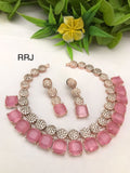 KIARA, DESIGNER STONE STUDDED NECKLACE SET FOR WOMEN -NEWJ001SN