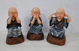 New Patthar Monk( Set of 3 statues )-RK001PM