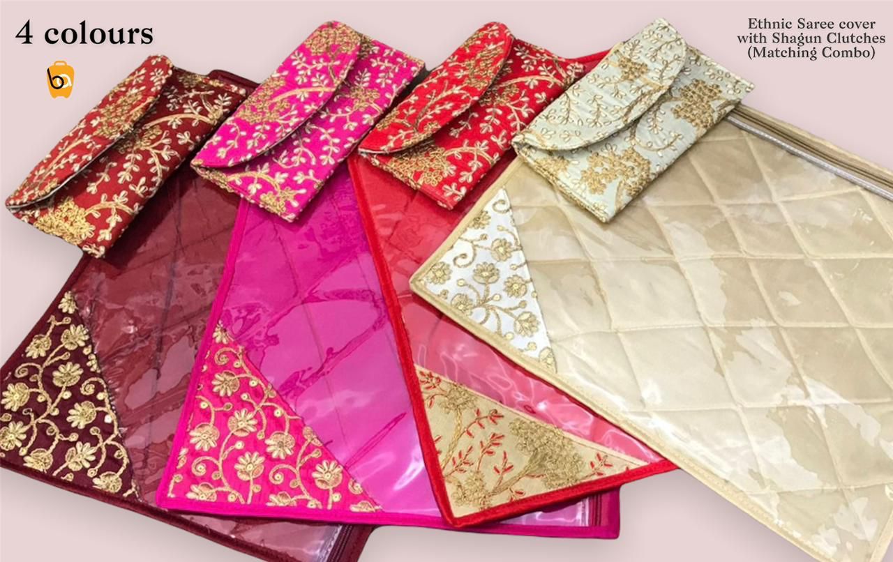 fcity.in - Immerse Set Of 6 Non Woven Saree Cover Storage Bags For Clothes  With