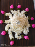 SET OF 10, LOTUS FLOWER CLOTH FLOWER STRINGS FOR DECORATING -SN001LF