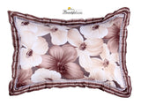 ROSE-MARRY  KING SIZE DESIGNER BEDSHEETS WITH  FRILLED PILLOW COVERS-PREET001RMA